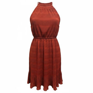 Rebecca Taylor Red Pleated Voile Mini Dress Small NWT